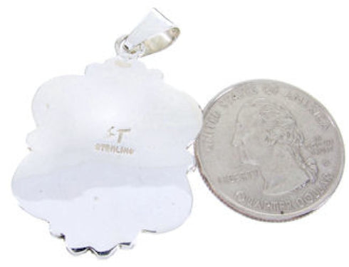 Sterling Silver Multicolor Native American Design Pendant YS67068